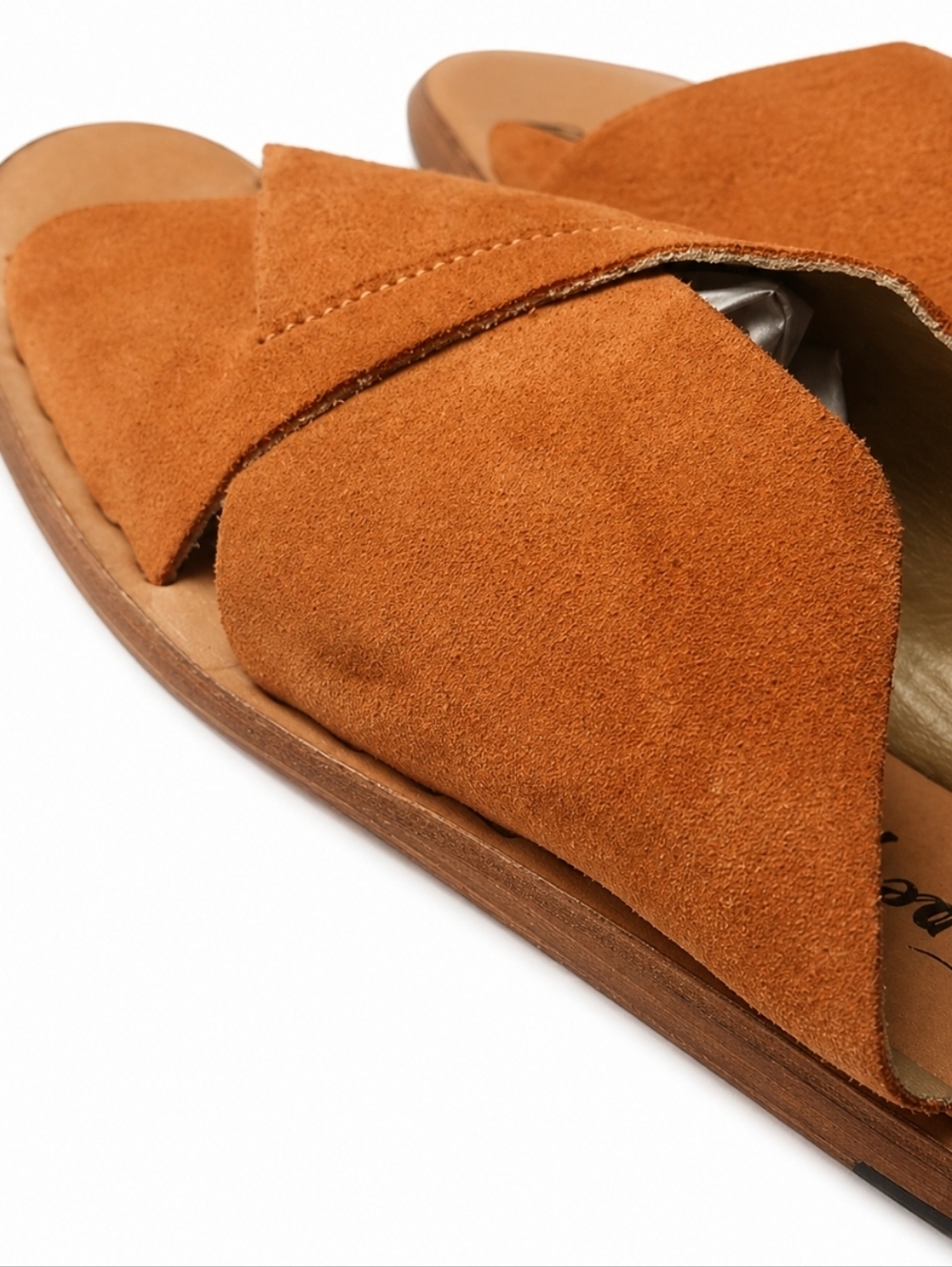 Free People Leather Emilia Sandal Sz 9.5 - Picture 7 of 9